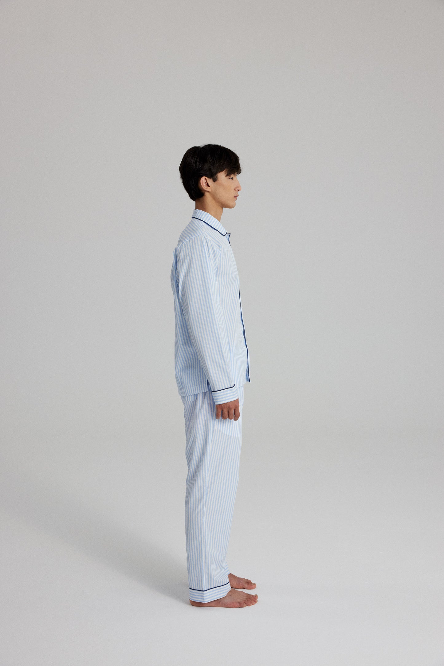 MAESTRO PYJAMA SET: LIGHT BLUE STRIPES