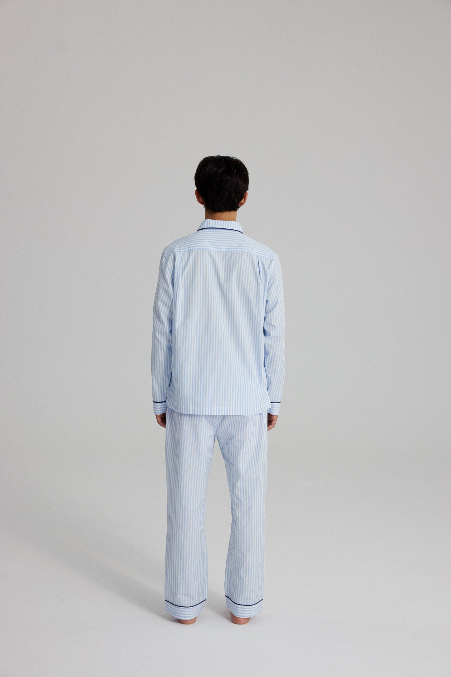 MAESTRO PYJAMA SET: LIGHT BLUE STRIPES