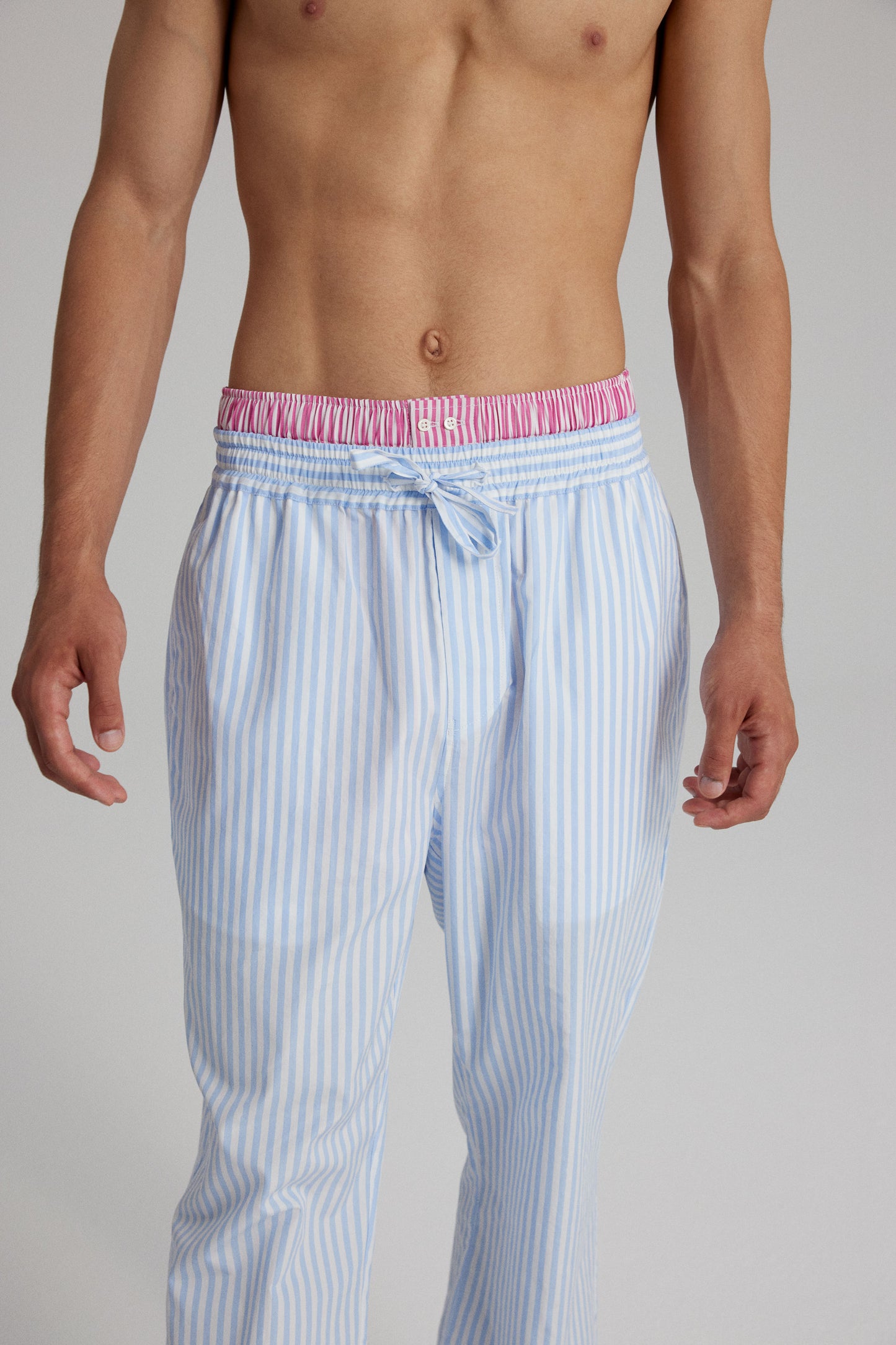 MAESTRO PYJAMA PANTS: LIGHT BLUE STRIPES