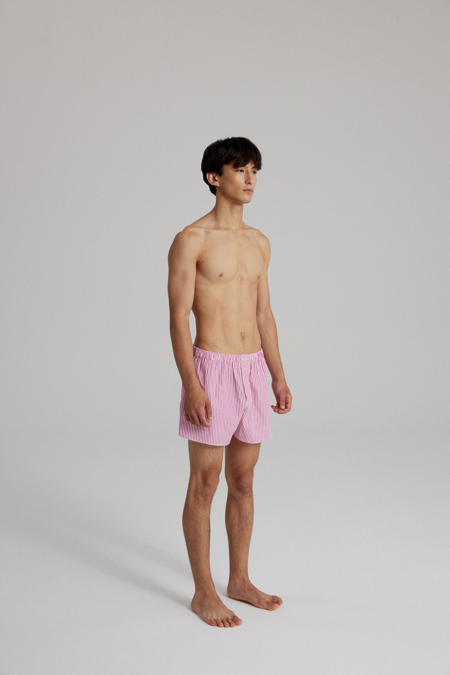 GIGI BOXER SHORTS: HOT PINK STRIPES