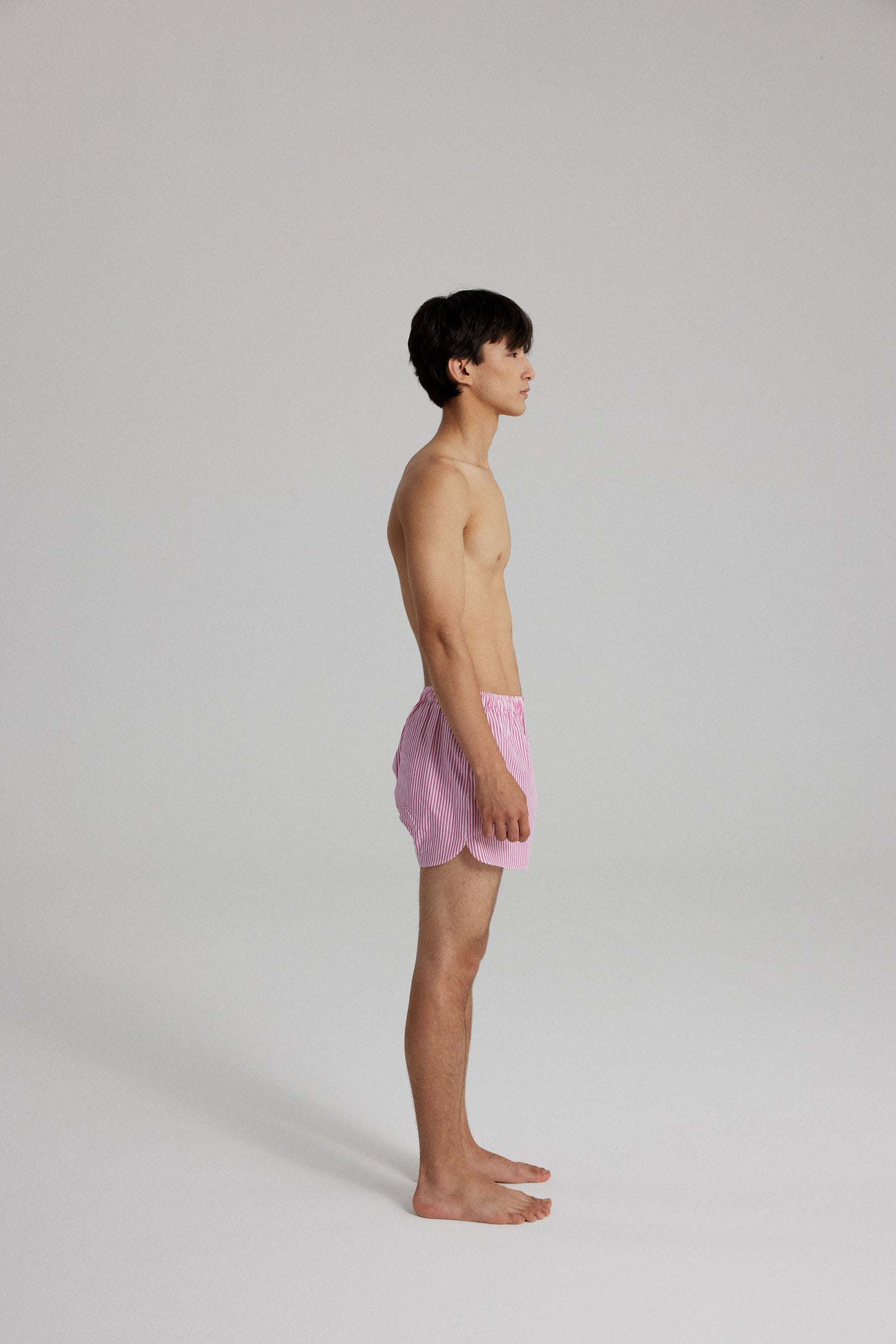 GIGI BOXER SHORTS: HOT PINK STRIPES