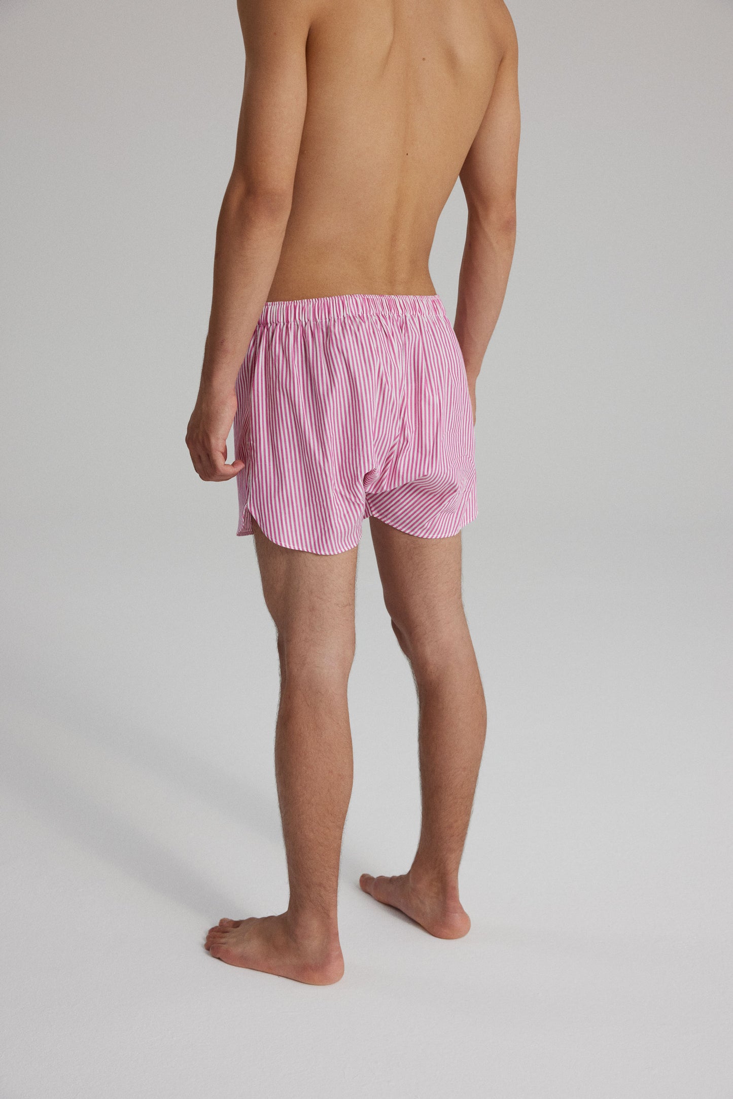 GIGI BOXER SHORTS: HOT PINK STRIPES