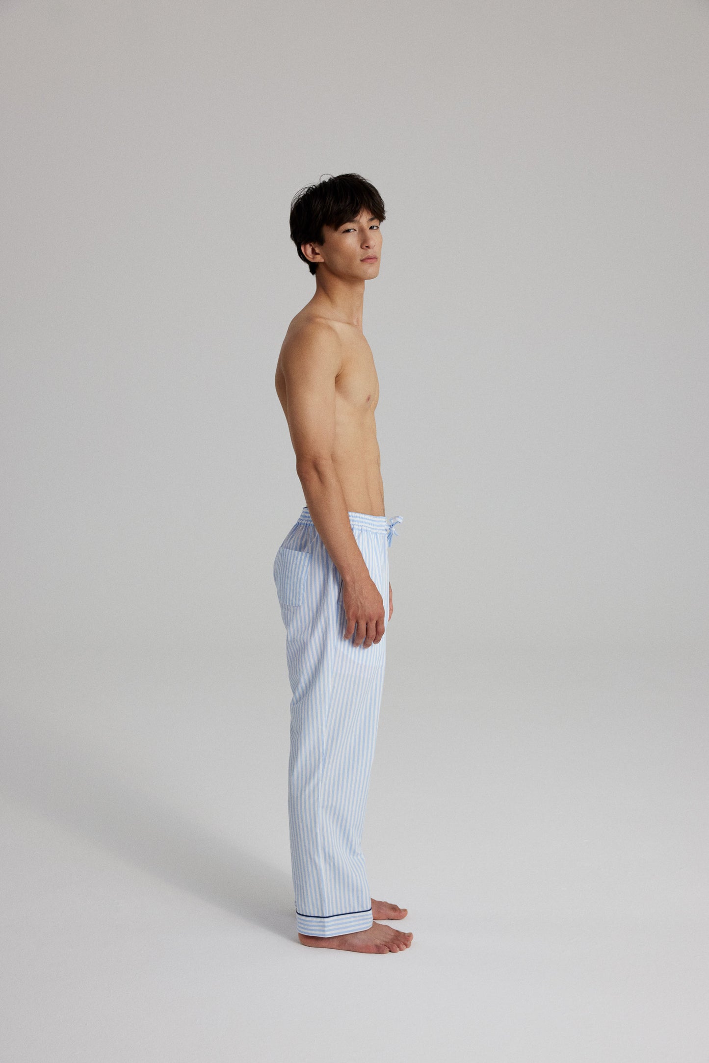 MAESTRO PYJAMA PANTS: LIGHT BLUE STRIPES