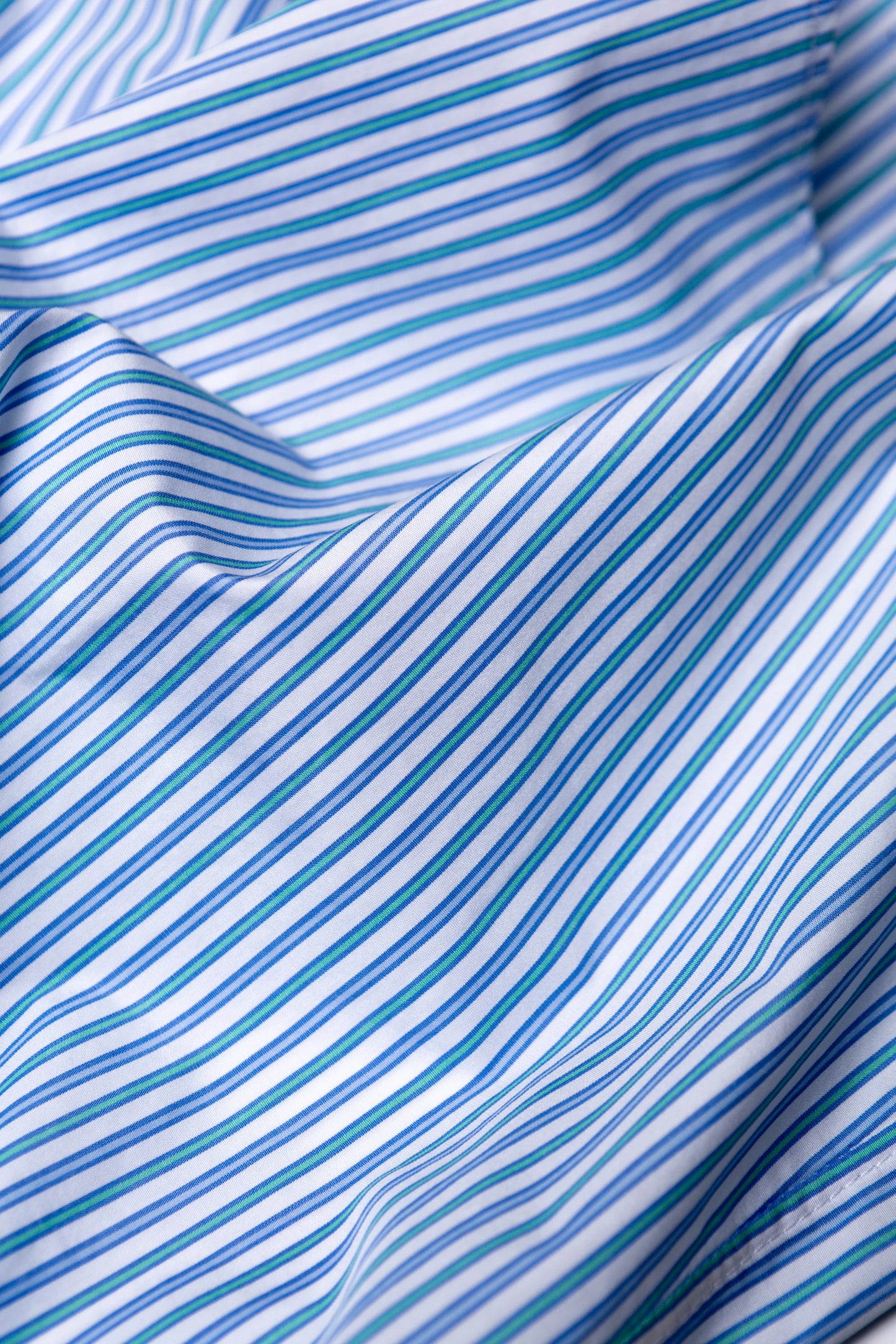 GIGI BOXER SHORTS: BLUE & TEAL STRIPES