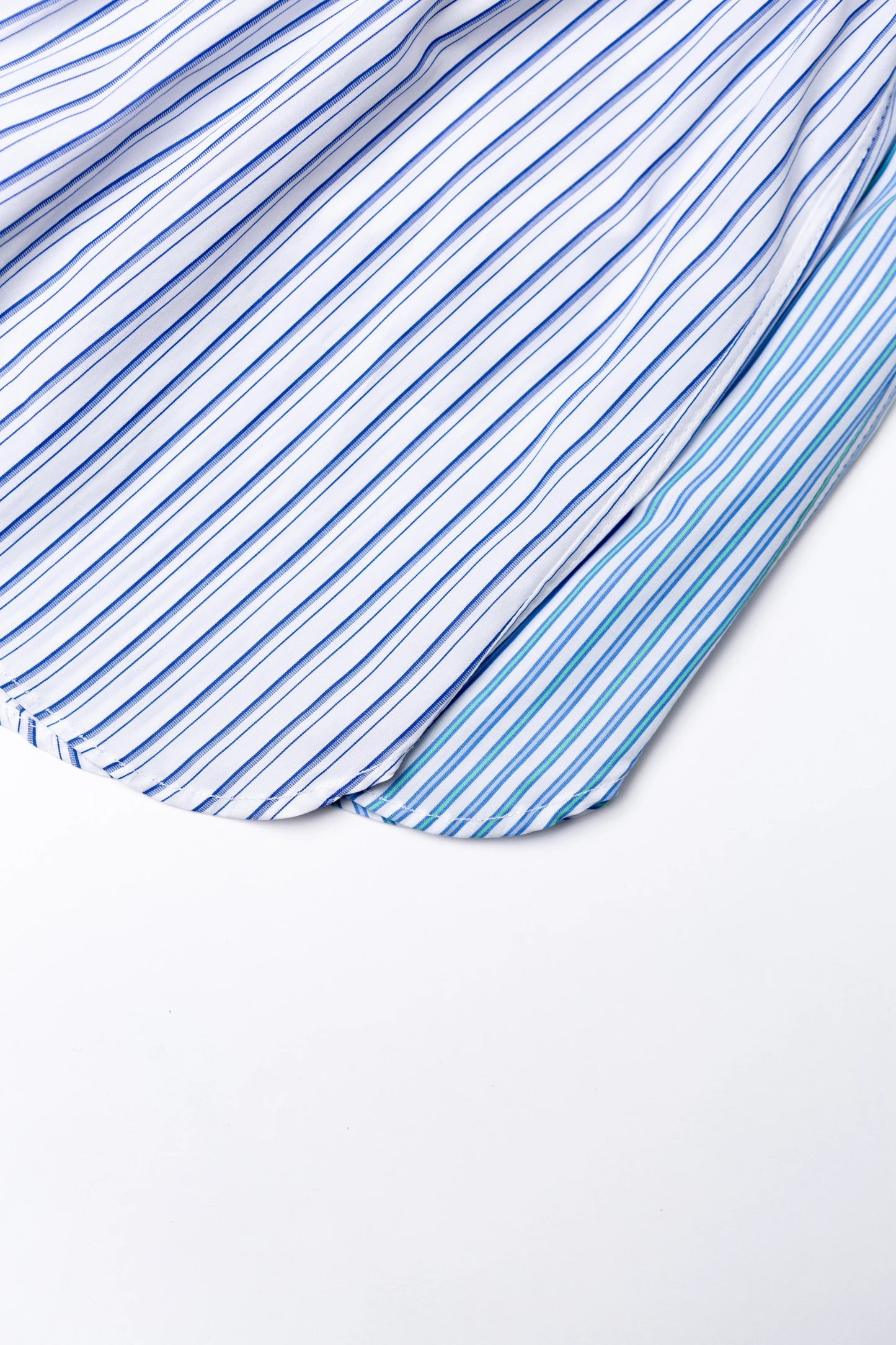 GIGI BOXER SHORTS: BLUE & TEAL STRIPES