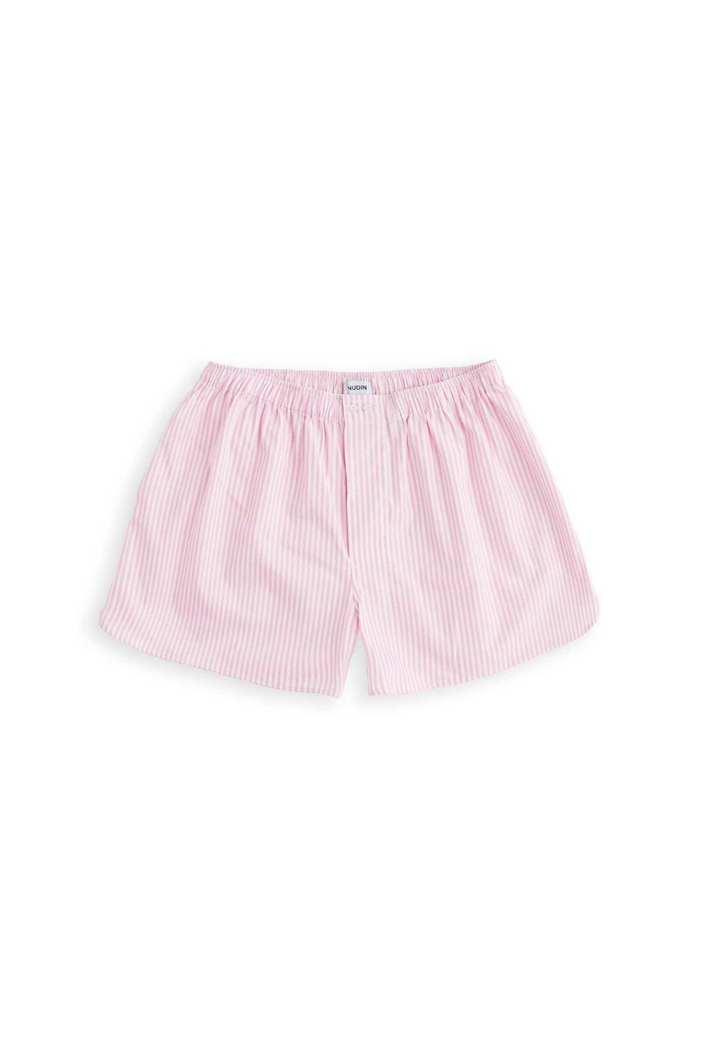 GIGI BOXER SHORTS: LIGHT PINK STRIPES